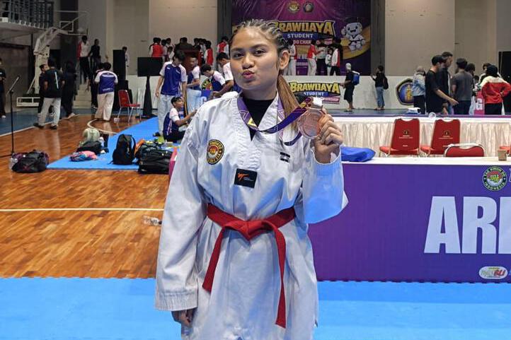 Mahasiswa Akuntansi UNIKAMA Raih Podium di Brawijaya Student Taekwondo Championship