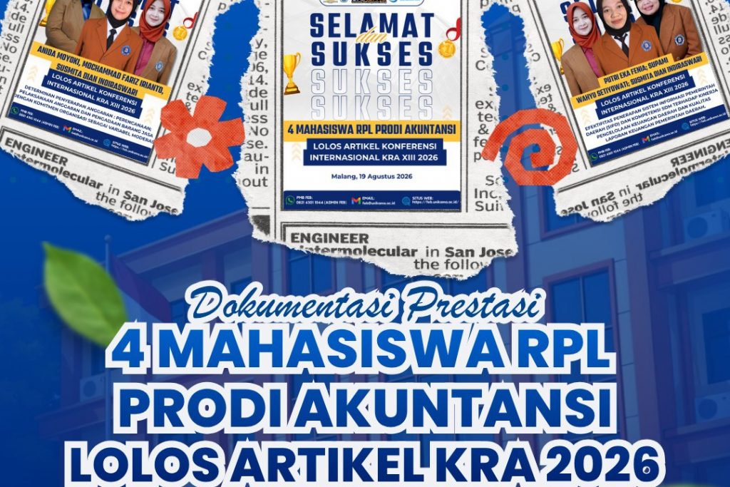 Prestasi Gemilang! 4 Mahasiswa RPL Akuntansi Unikama Lolos Konferensi Internasional KRA XIII 2026